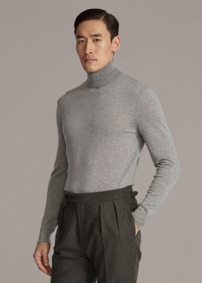 Men's Ralph Lauren Cashmere Turtleneck Sweater | 853740XSU